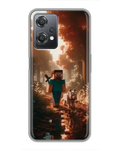 Чехол для OnePlus Nord CE 2 (5G) (IV2201) с картинкой «Стив в лесу» Чехол для OnePlus Nord CE 2 (5G) (IV2201) с картинкой «Стив в лесу»