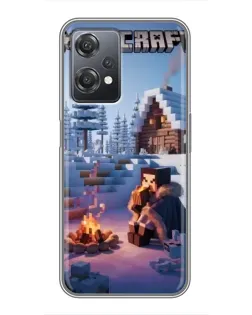 Чехол для OnePlus Nord CE 2 (5G) (IV2201) с картинкой «Зимний Minecraft»