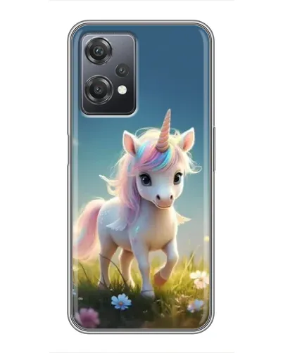 Чехол для OnePlus Nord CE 2 (5G) (IV2201) с картинкой «Единорог на поляне»