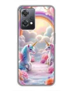 Чехол для OnePlus Nord CE 2 (5G) (IV2201) с картинкой «Радуга и единороги» Чехол для OnePlus Nord CE 2 (5G) (IV2201) с картинкой «Радуга и единороги»