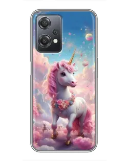 Чехол для OnePlus Nord CE 2 (5G) (IV2201) с картинкой «Единорог среди облаков»