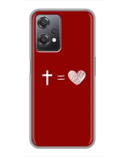 Чехол для OnePlus Nord CE 2 (5G) (IV2201) с картинкой «Уравнение любви»
