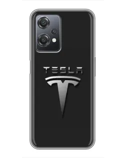 Чехол для OnePlus Nord CE 2 (5G) (IV2201) с картинкой «Стальной логотип Tesla» Чехол для OnePlus Nord CE 2 (5G) (IV2201) с картинкой «Стальной логотип Tesla»