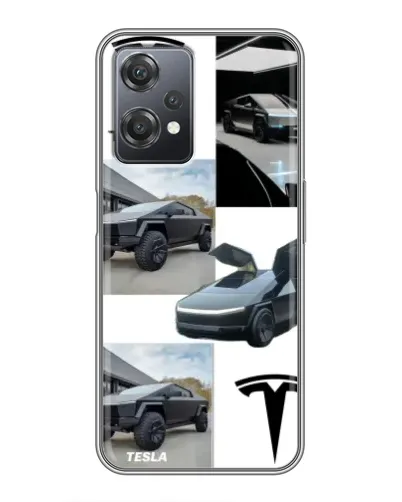 Чехол для OnePlus Nord CE 2 (5G) (IV2201) с картинкой «Коллаж Cybertruck Tesla» Чехол для OnePlus Nord CE 2 (5G) (IV2201) с картинкой «Коллаж Cybertruck Tesla»
