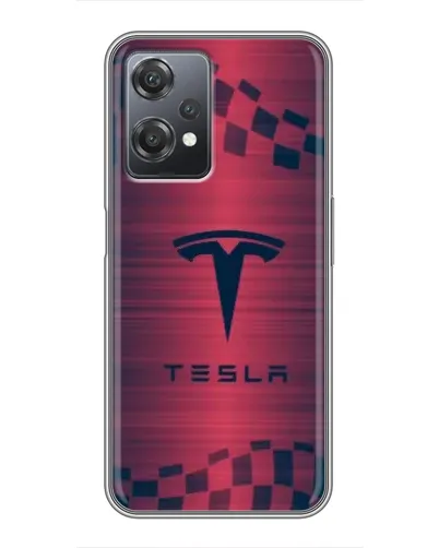 Чехол для OnePlus Nord CE 2 (5G) (IV2201) с картинкой «Тесла красный карбон» Чехол для OnePlus Nord CE 2 (5G) (IV2201) с картинкой «Тесла красный карбон»