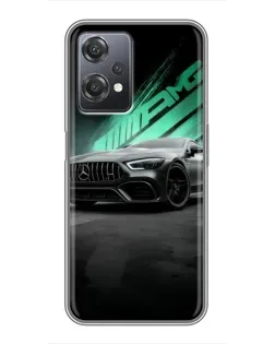 Чехол для OnePlus Nord CE 2 (5G) (IV2201) с картинкой «Темный Mercedes AMG»