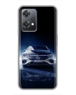 Чехол для OnePlus Nord CE 2 (5G) (IV2201) с картинкой «Ночной Mercedes EQ»