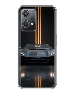 Чохол для OnePlus Nord CE 2 (5G) (IV2201) з картинкою «Lamborghini золоті лінії»
