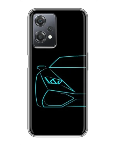 Чехол для OnePlus Nord CE 2 (5G) (IV2201) с картинкой «Голубой силуэт Lamborghini» Чехол для OnePlus Nord CE 2 (5G) (IV2201) с картинкой «Голубой силуэт Lamborghini»