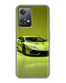 Чехол для OnePlus Nord CE 2 (5G) (IV2201) с картинкой «Салатовый Lamborghini Huracan»