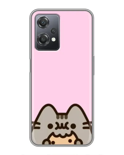 Чехол для OnePlus Nord CE 2 (5G) (IV2201) с картинкой «Pusheen и печенье»