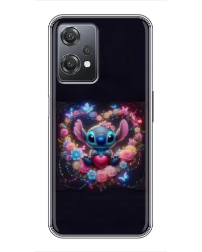 Чехол для OnePlus Nord CE 2 (5G) (IV2201) с картинкой «Stitch в цветах»