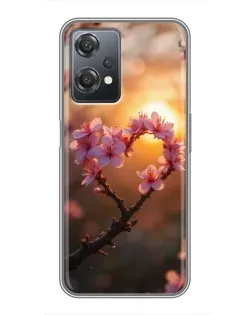 Чехол для OnePlus Nord CE 2 (5G) (IV2201) с картинкой «Розовый цвет сердце на фоне заката» Чехол для OnePlus Nord CE 2 (5G) (IV2201) с картинкой «Розовый цвет сердце на фоне заката»