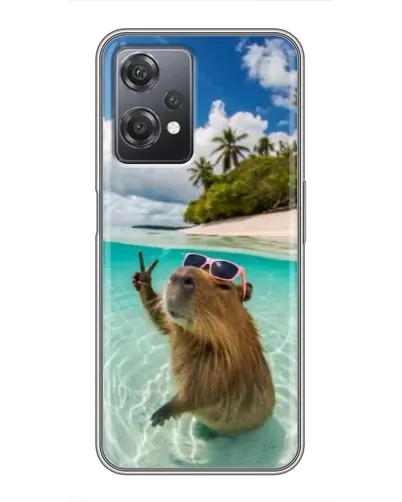 Чехол для OnePlus Nord CE 2 (5G) (IV2201) с картинкой «Капибара на море» Чехол для OnePlus Nord CE 2 (5G) (IV2201) с картинкой «Капибара на море»