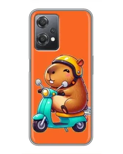 Чехол для OnePlus Nord CE 2 (5G) (IV2201) с картинкой «Капибара на скутере»