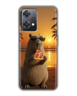 Чехол для OnePlus Nord CE 2 (5G) (IV2201) с картинкой «Капибара с пиццей»