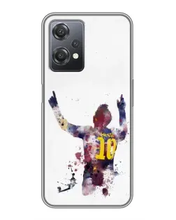 Чехол для OnePlus Nord CE 2 (5G) (IV2201) с картинкой «Акварельный Месси Барселона»