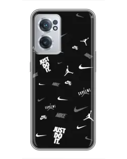 Чехол для OnePlus Nord CE 2 Lite 5G с картинкой «Nike Black Pattern» Чехол для OnePlus Nord CE 2 Lite 5G с картинкой «Nike Black Pattern»