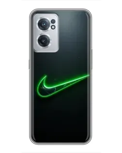 Чехол для OnePlus Nord CE 2 Lite 5G с картинкой «Неоновый контур Nike»