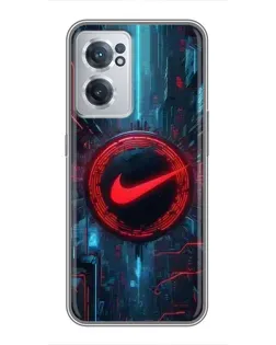 Чехол для OnePlus Nord CE 2 Lite 5G с картинкой «Техногенный стиль Nike»