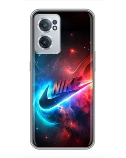 Чехол для OnePlus Nord CE 2 Lite 5G с картинкой «Огненный логотип Nike»