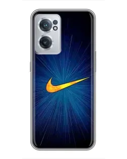 Чехол для OnePlus Nord CE 2 Lite 5G с картинкой «Синий пульс Nike» Чехол для OnePlus Nord CE 2 Lite 5G с картинкой «Синий пульс Nike»