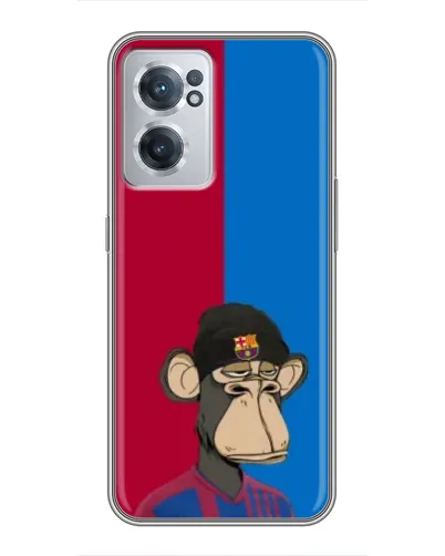 Чехол для OnePlus Nord CE 2 Lite 5G с картинкой «Bored Ape — фанат Барсы»