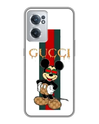 Чехол для OnePlus Nord CE 2 Lite 5G с картинкой «Микки Маус Gucci — полосы»