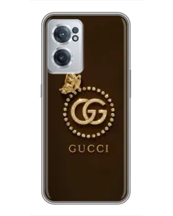 Чехол для OnePlus Nord CE 2 Lite 5G с картинкой «Gucci — золотая бабочка» Чехол для OnePlus Nord CE 2 Lite 5G с картинкой «Gucci — золотая бабочка»