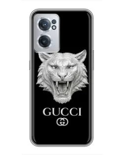 Чехол для OnePlus Nord CE 2 Lite 5G с картинкой «Gucci — серебряный лев» Чехол для OnePlus Nord CE 2 Lite 5G с картинкой «Gucci — серебряный лев»