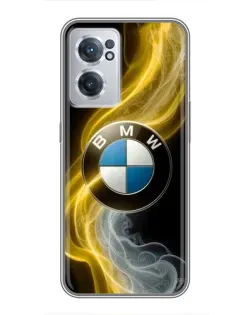 Чехол для OnePlus Nord CE 2 Lite 5G с картинкой «Золотистый дым BMW»
