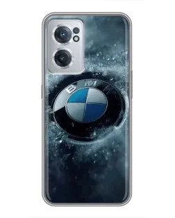Чехол для OnePlus Nord CE 2 Lite 5G с картинкой «Логотип BMW — лед»