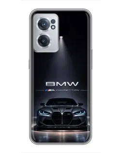 Чехол для OnePlus Nord CE 2 Lite 5G с картинкой «BMW сквозь ночной город»