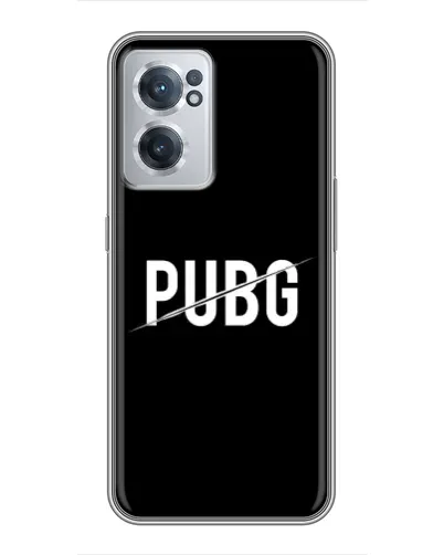 Чехол для OnePlus Nord CE 2 Lite 5G с картинкой «PUBG — белый логотип»