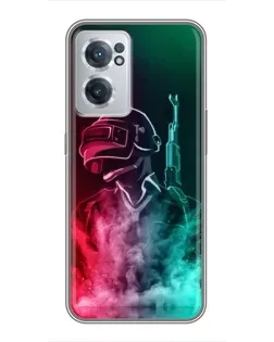Чехол для OnePlus Nord CE 2 Lite 5G с картинкой «PUBG — огненный воин» Чехол для OnePlus Nord CE 2 Lite 5G с картинкой «PUBG — огненный воин»