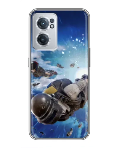 Чехол для OnePlus Nord CE 2 Lite 5G с картинкой «Десант PUBG — прыжок»