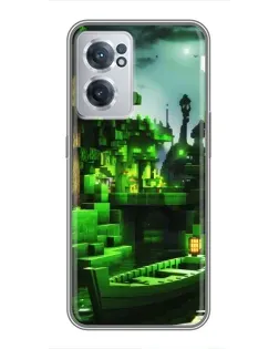 Чехол для OnePlus Nord CE 2 Lite 5G с картинкой «Minecraft лесной пейзаж»