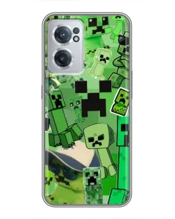 Чехол для OnePlus Nord CE 2 Lite 5G с картинкой «Криперы Minecraft»