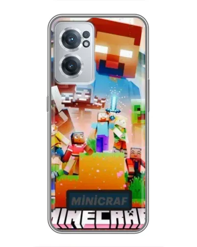 Чехол для OnePlus Nord CE 2 Lite 5G с картинкой «Minecraft герои игры»