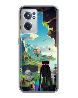 Чехол для OnePlus Nord CE 2 Lite 5G с картинкой «Эндермен в лесу»