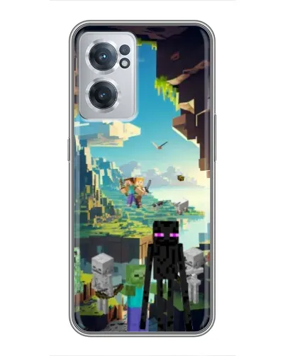 Чехол для OnePlus Nord CE 2 Lite 5G с картинкой «Эндермен в лесу»