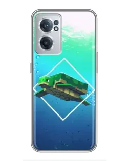 Чехол для OnePlus Nord CE 2 Lite 5G с картинкой «Черепаха Minecraft»