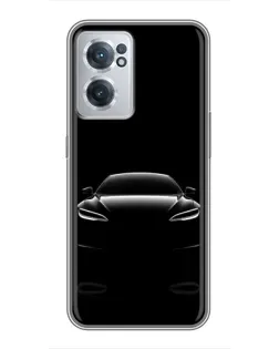 Чехол для OnePlus Nord CE 2 Lite 5G с картинкой «Силуэт Tesla Night»