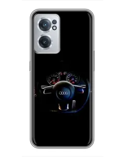 Чехол для OnePlus Nord CE 2 Lite 5G с картинкой «Салон Audi — руль»