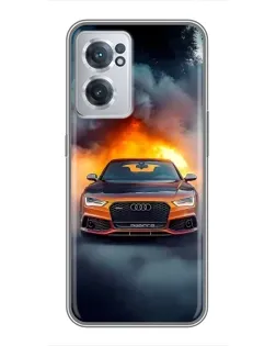 Чехол для OnePlus Nord CE 2 Lite 5G с картинкой «Audi в огненном дыму» Чехол для OnePlus Nord CE 2 Lite 5G с картинкой «Audi в огненном дыму»