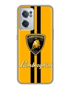 Чехол для OnePlus Nord CE 2 Lite 5G с картинкой «Lamborghini Stripe желтый»