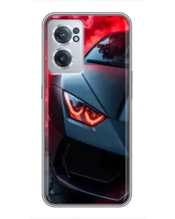 Чехол для OnePlus Nord CE 2 Lite 5G с картинкой «Lamborghini красное сияние»