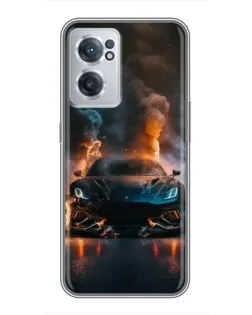 Чехол для OnePlus Nord CE 2 Lite 5G с картинкой «Lamborghini дымная эстетика»