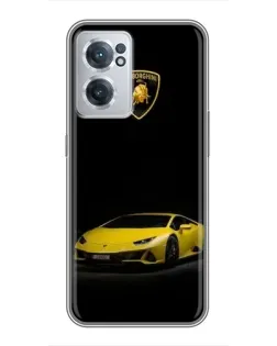 Чехол для OnePlus Nord CE 2 Lite 5G с картинкой «Lamborghini желтый акцент»