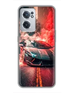 Чехол для OnePlus Nord CE 2 Lite 5G с картинкой «Lamborghini красный дым»